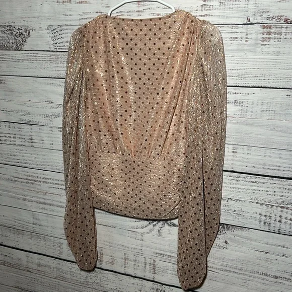 For Love and Lemons La Villette Blouse in Champagne Size XS - Picture 16 of 16